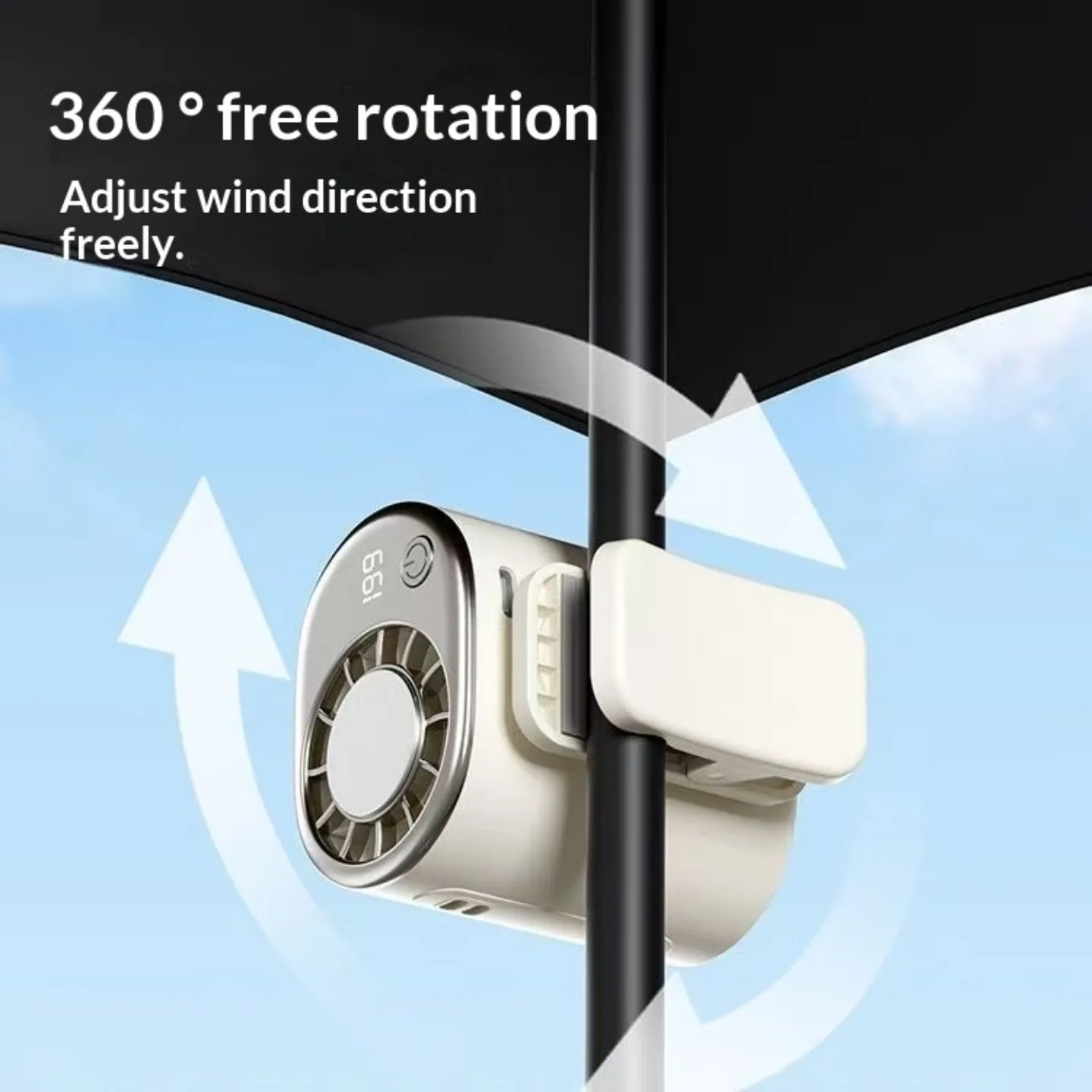 Car Clip Fan For Lincoln MKZ Nautilus Navigator Aviator Small Fan Pocket Lightweight Hand-held Convenient Mini Fans Cooling Fans