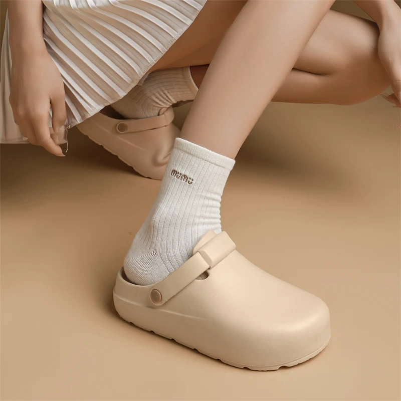 Sandalen Damen 2025, Sommer, neue Baotou-Hausschuhe, rutschfeste, leichte Strandschuhe – Detail 25