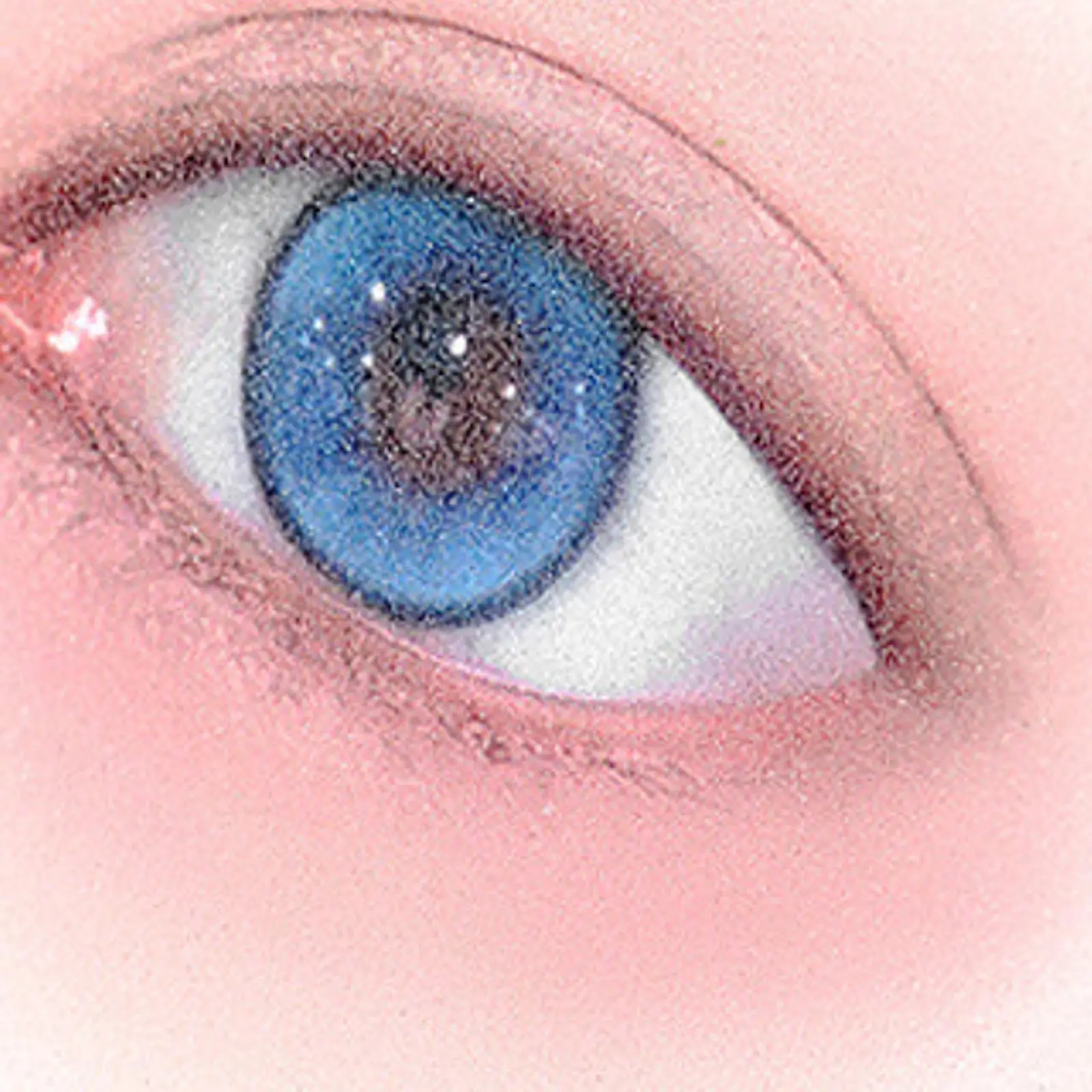 3x Wimpernschwämme zum Üben von Wimperntrainings-Schwammzubehör, Kosmetik-Make-up-Schwamm, augenförmiger Schwamm für Anfänger