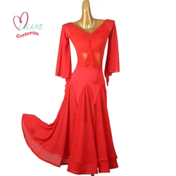 2024 Modern Ballroom Dance Dress Aesthetic Clothes Stage Sports Costume Waltz Flamenco Competition Dresses Standard 2988