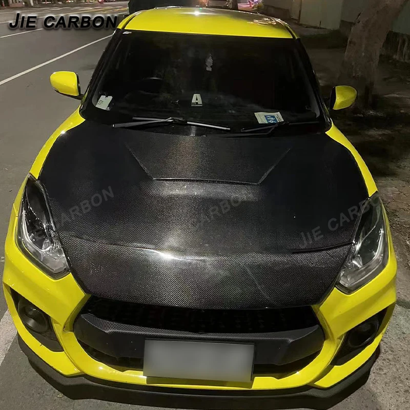 Carbon Fiber Car Front Bumper,Trim Cover,for Suzuki Swift Sport ZC 33S 2018-2024 Upgrade Body Kit Conversion