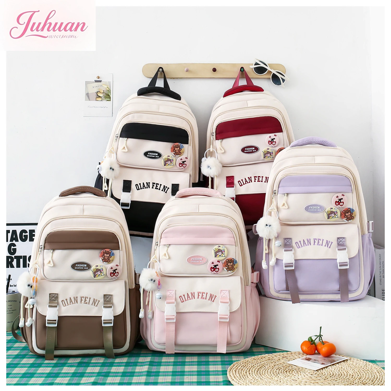 Junior High School Girls Primary School Students Backpack Large Capacity College Style High Value Girl Cute Versatile Schoolbag
