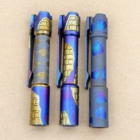 Reylight Pineapple Mini Ti MK II- Hand Carved Flashlight