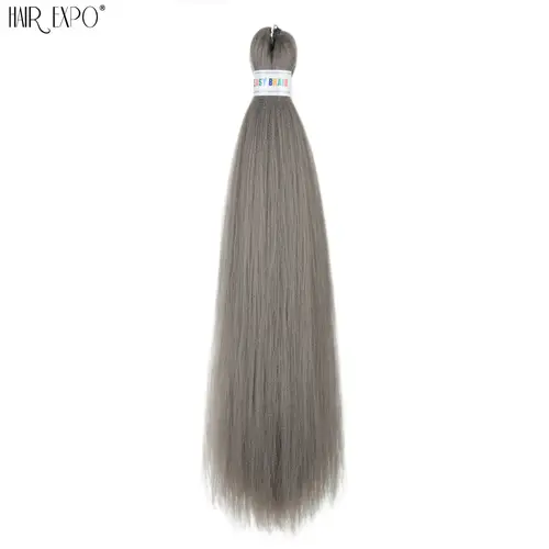 26Inch Easy Braids Hair Synthetic Colourful Pre Stretched Braiding Hair Extensions Jumbo Braids Ombre Yaki Long Straight Hair - Image 50