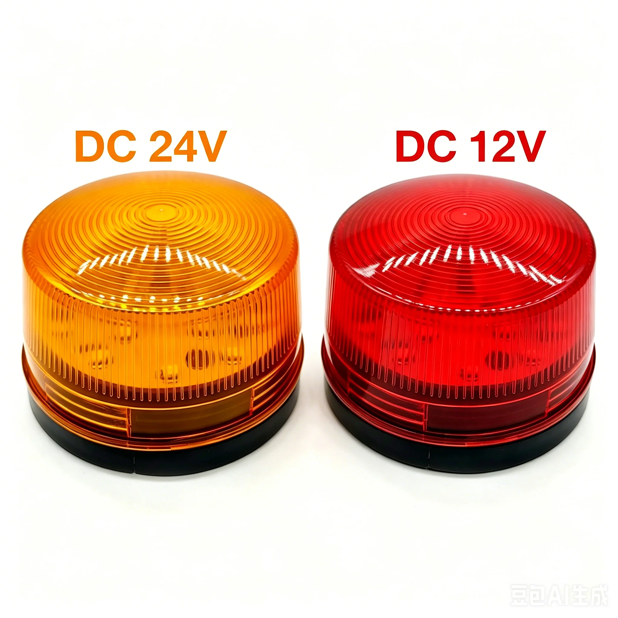 LED Strobe Warning Light DC12V/24V Red Yellow Flashing Beacon Emergency Signal Lamp