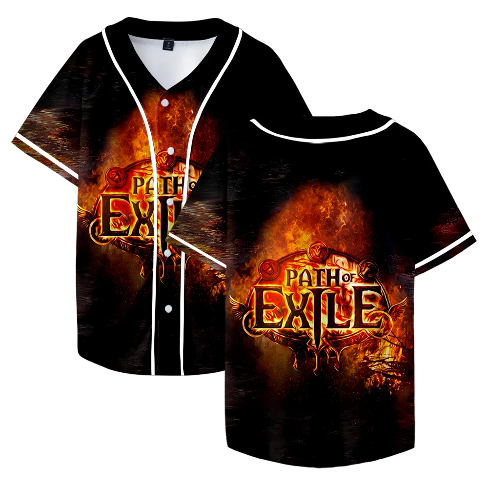 Hot Game Path Of Exile 2 Merch Baseball Jacket Tee Summer Women Men Fashion Short Sleeve T-Shirts