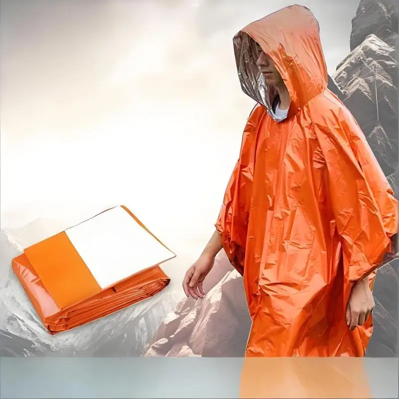 Outdoor Emergency Insulation Raincoat Multifunctional First Aid Raincoat Rainproof And Cold Resistant Dual-purpose