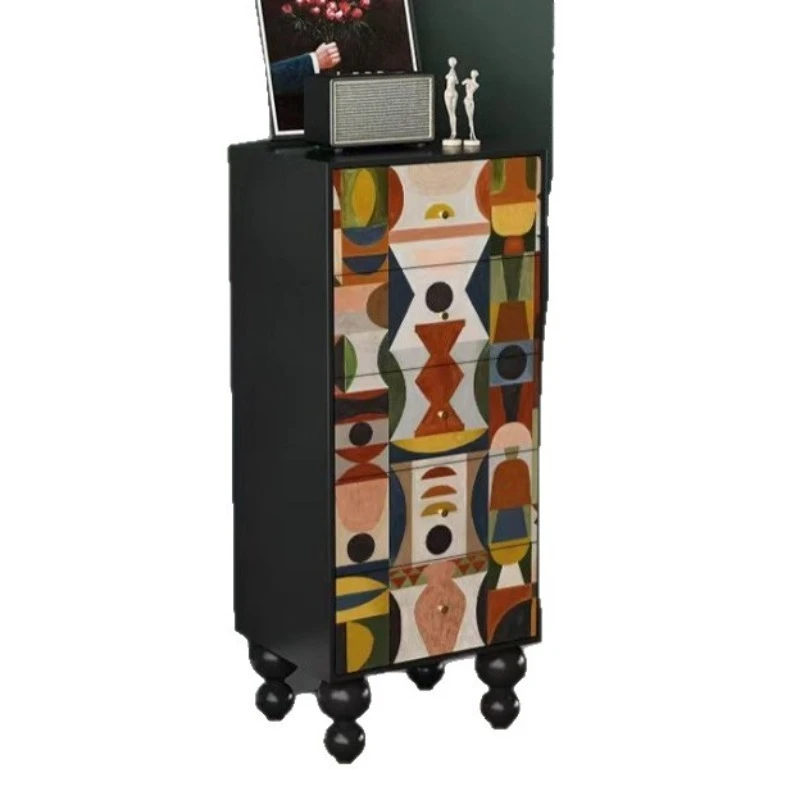 Modern simple style sideboard, hand-depicted painted hotel and B&B decoration entrance