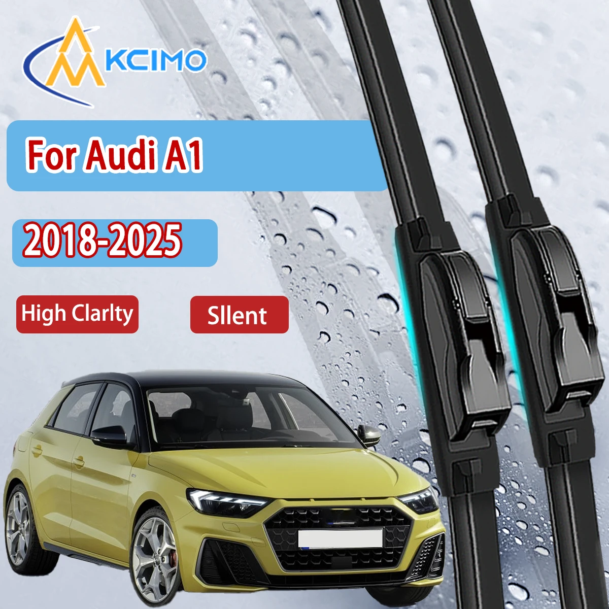 

KCIMO 2 шт. щетки стеклоочистителя переднего стекла подходят для Audi A1 2018-2025 высококачественные автомобильные аксессуары для ветрового стекла