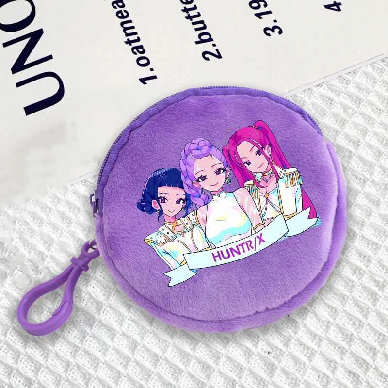 

KPop Demon Hunters Round Coin Purses Anime Fashion Wallets Boys Girls Mini Zipper Storage Bags Printed Key Card Pouch Bag 2025