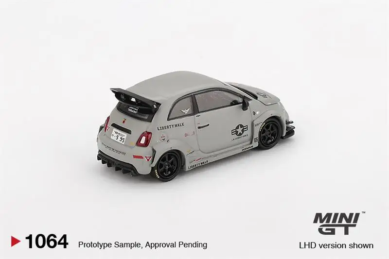 (Pre-Order) blister box - MINI GT 1:64 Abarth 595 LB-WORKS x Abas Works Fighters Diecast Collector's Vehicle Model Car