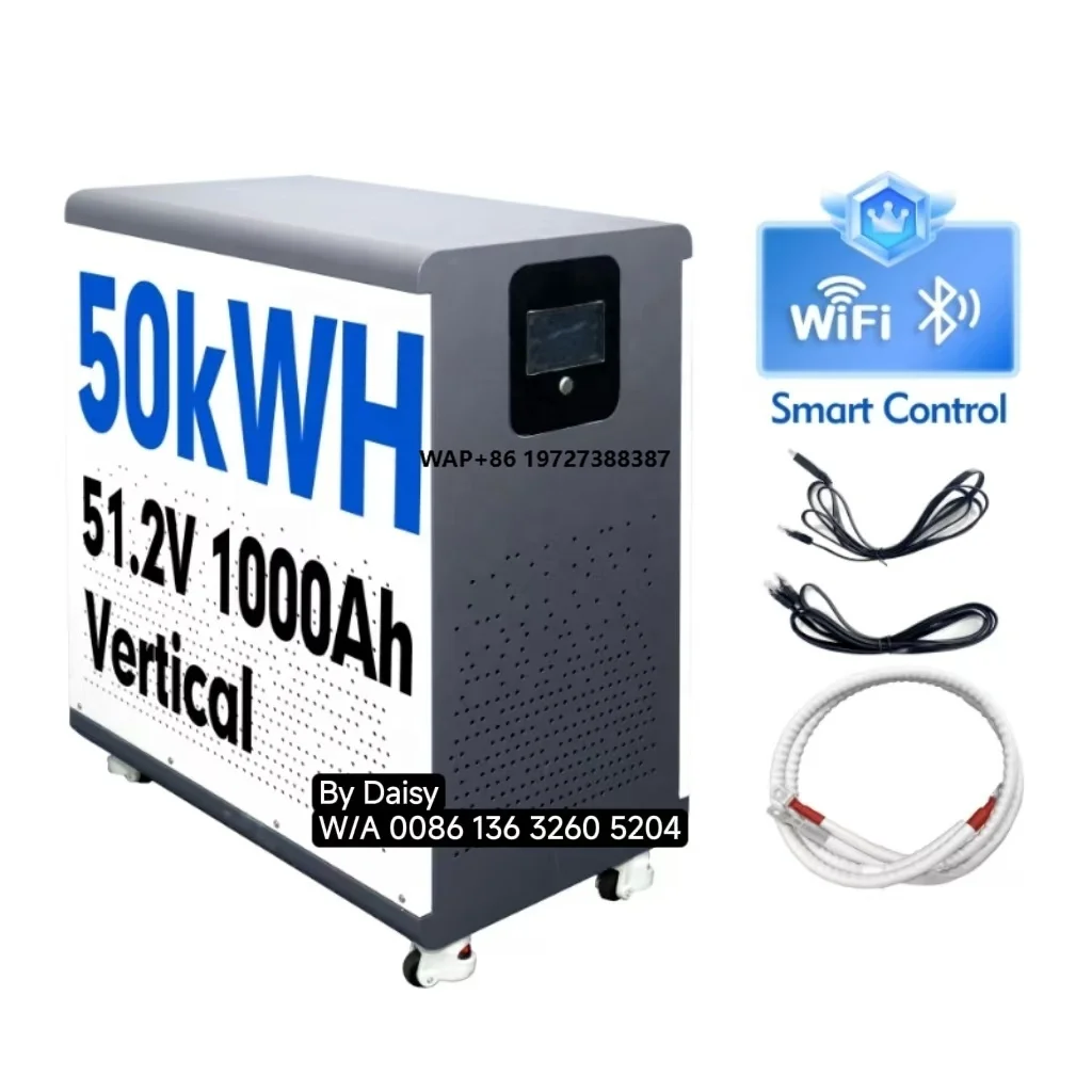 

Docan DDP 8000 Cycles Solar Home Energy Storage Batterie Lithium 15KWh 30KWh 46KWh 50KWh 51.2V 300Ah 600Ah 900Ah 1000Ah Pack