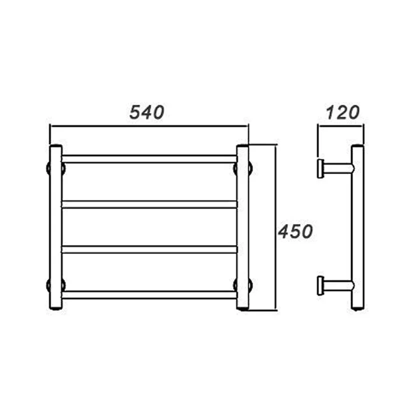 Black/Golden Electric Towel Rack , Electric Towel Rack Thermostatic, Bathroom Towel Rack Concealed Mount / Exposed Mount