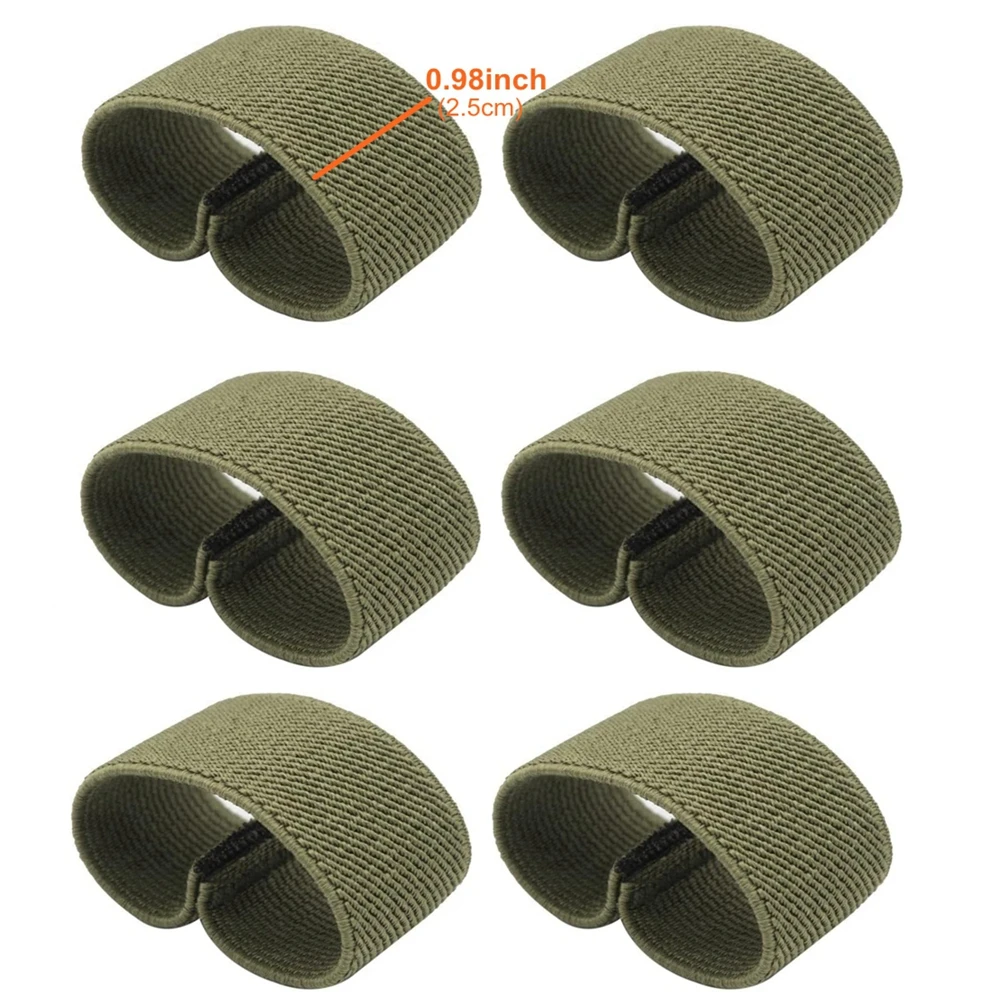 

1" Wide Straps/Belt Keepers Elastic Tactical Webbing Holder Belt Loop Stays Backpack/Harness Strap/Sling Retainer Band Organizer