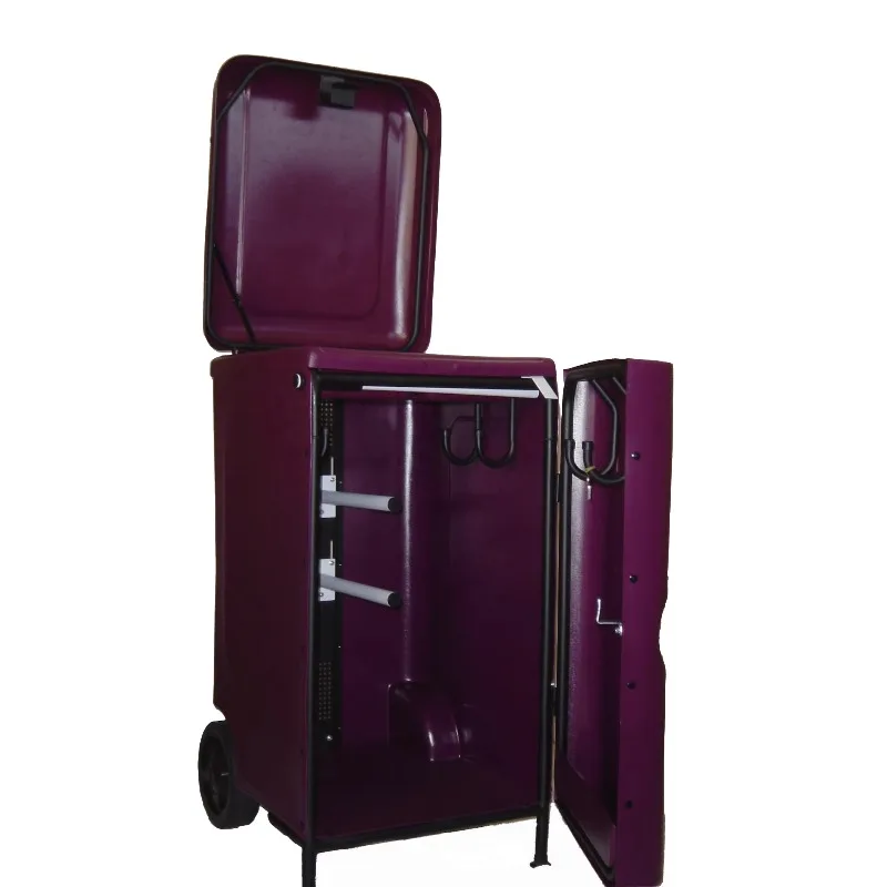 

Lockable Mobile Plastic Horse Saddle Box