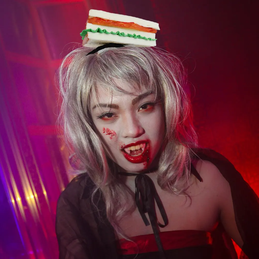 

Забавная повязка на голову в виде сэндвича для вечеринок, праздничных мероприятий, маскарадов, костюмированных игр, украшение для волос в помещении