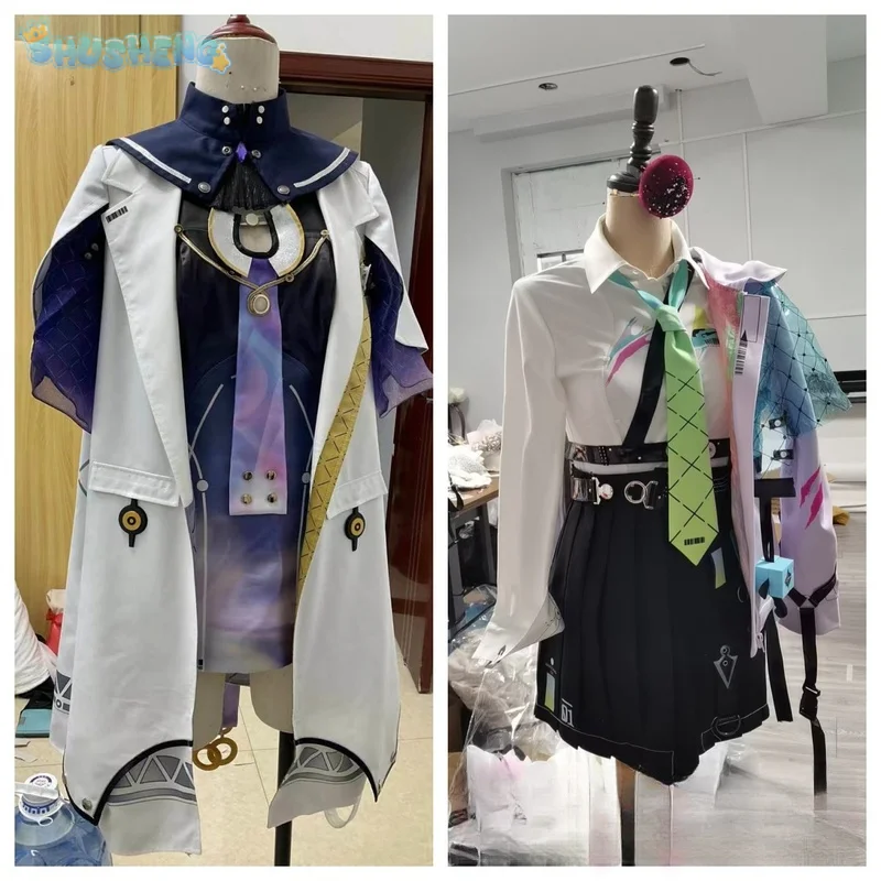Juego Wuthering Waves Lynae ‌ Mornye-Disfraz de Cosplay para Halloween y Navidad, camisas nuevas para mujer, faldas, corbata, accesorios, uniformes JK