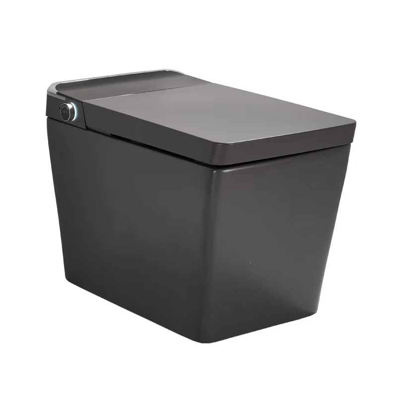 

High-end Gun Gray Square Smart Toilet, Fully Automatic Enlarged Seat, Household Foam Shield, Household Toilet
