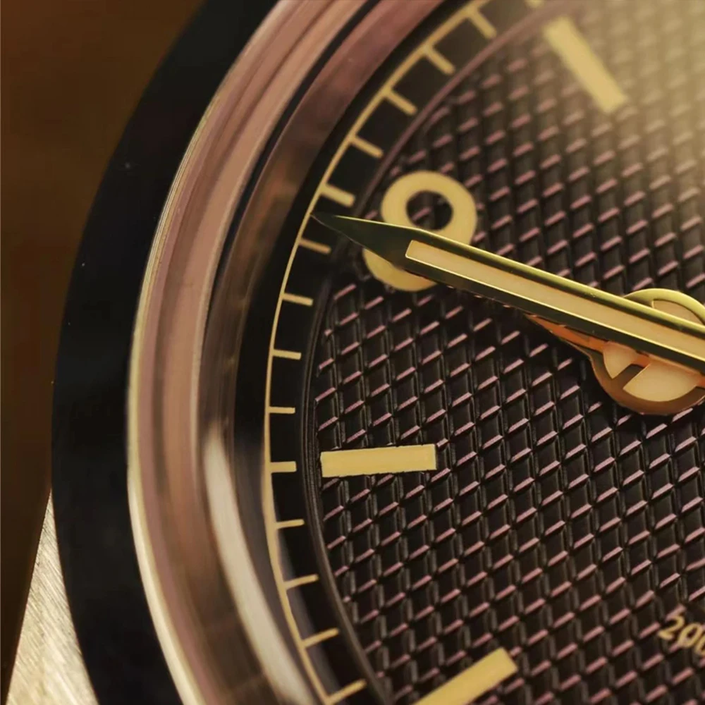 Hruodland 2025 nuovo 36MM orologio meccanico automatico da uomo NH38 zaffiro luminoso in acciaio inossidabile impermeabile 20Barreloj hombre