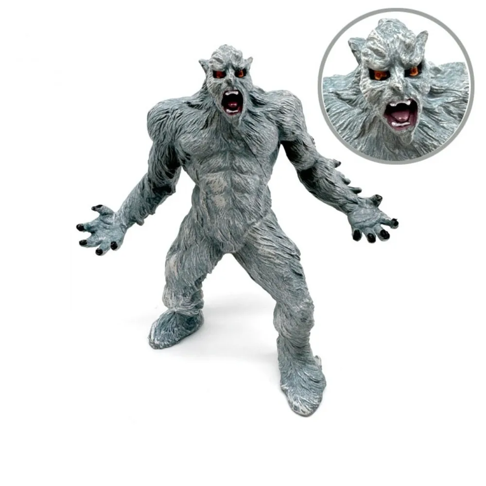 Simulation Werewolf Animal Model Mythical Apes PVC Doll Ice Demons Figures Orangutan Educational Magma Golem Model Collection