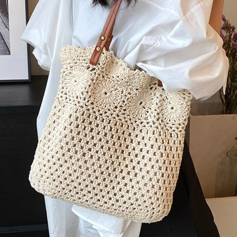 New Arrival Woven Bag,Summer Straw Bags,Lazy Style Women's Beach Bag,Satchel Single Shoulder Bag
