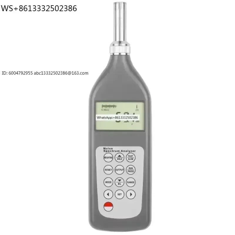 for Noise Spectrum Analyzer SL-5868F Sound Level Meter Digital Detection Technology Range 25dB to 130dB A