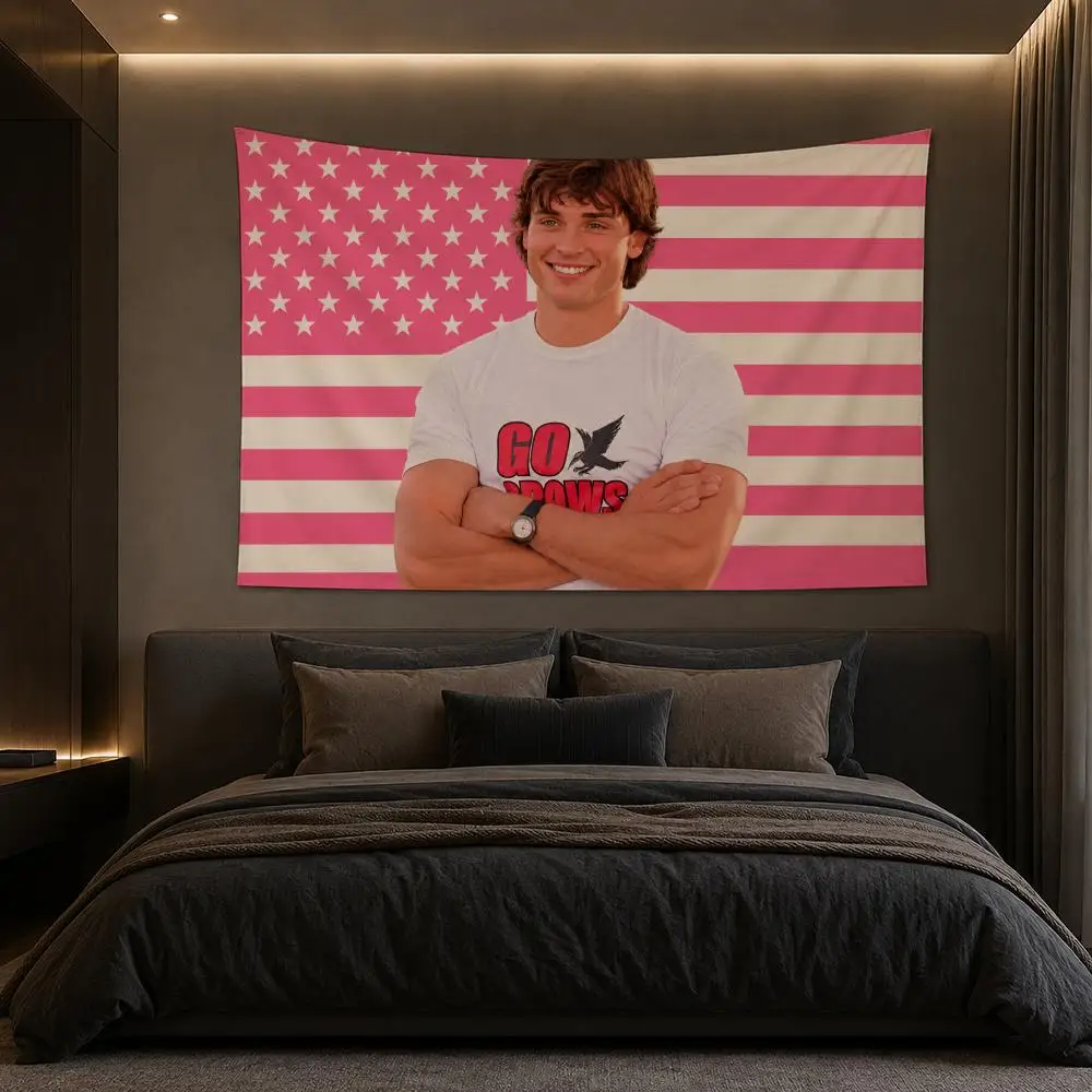 T-Tom W-Welling Tapestry Bedroom Living Room Bar Party House Home Dorm Interior Wall Decor Background Banner