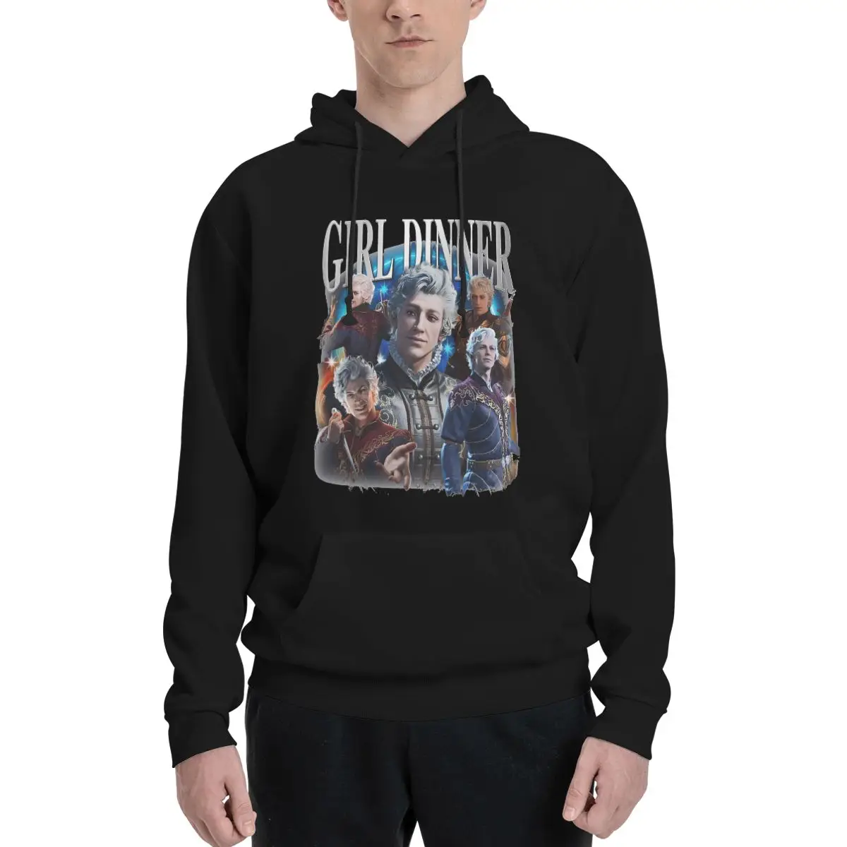 Baldurs Gates 3 Casual Hoodies Astarion Modern Classic Hooded Sweatshirts Winter Long Sleeve Loose Oversized Pullover Hoodies