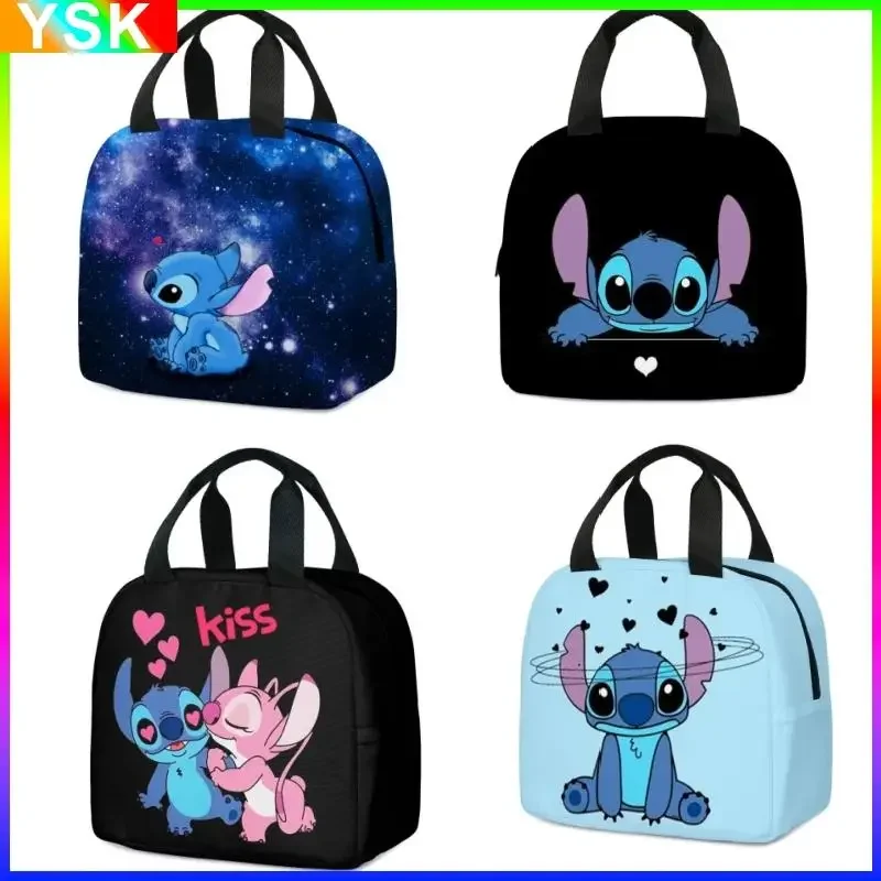 MINISO Stitch borsa per il pranzo per bambini borsa per il pranzo della scuola primaria miglior regalo per bambini Cartoon Mochila miglior regalo per i bambini