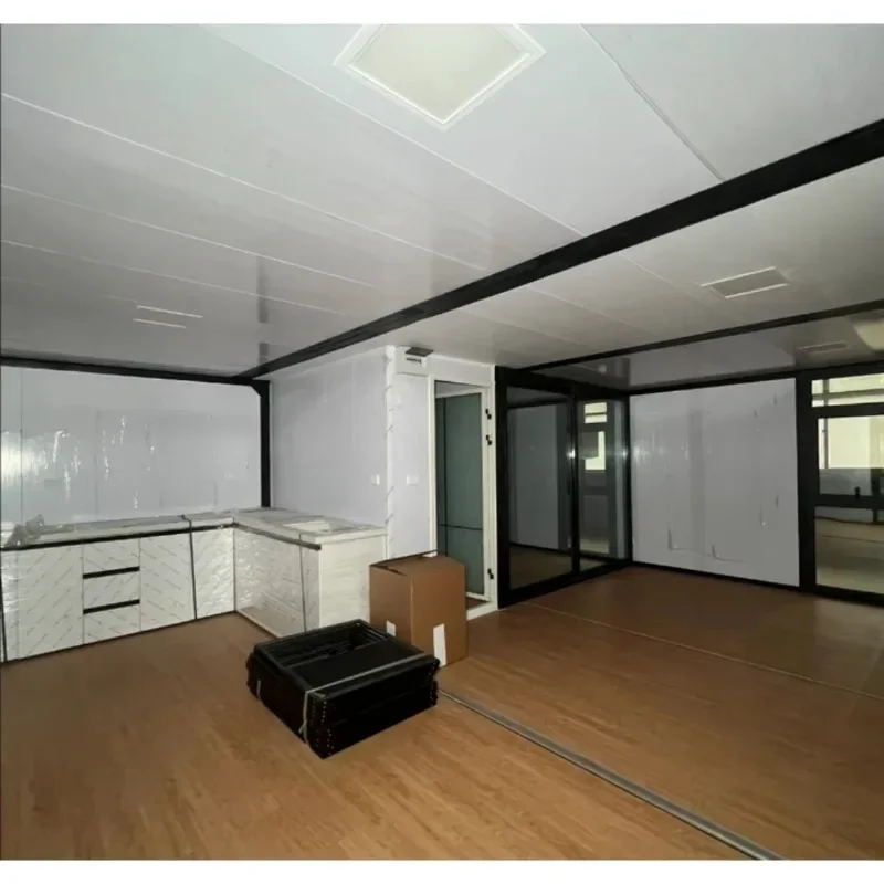 Modern Container House Prefabricated Tiny House Movable Home Magic Expandible Container House with Kitchen Bedroom Apartment