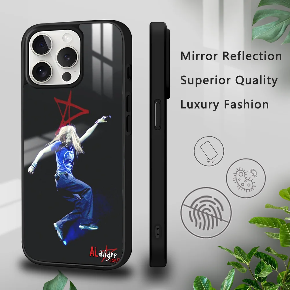 Singer A-Avril L-Lavigne Phone Case For iPhone 16 15 14 13 12 11 Pro Xs Max Mini Plus Celulares Hard Funda