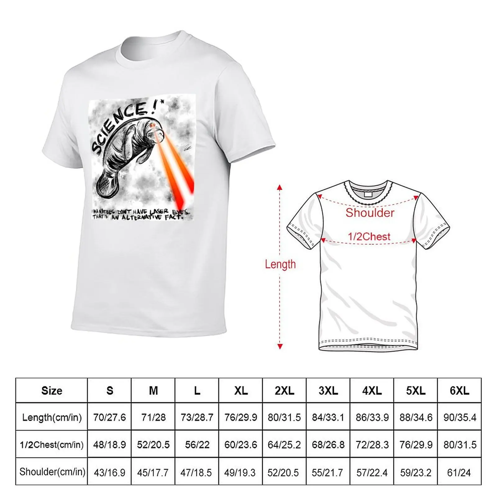 Laser Manatee T-Shirt t shirts with prints man t shirt cotton high quality T-Shirt - Image 5