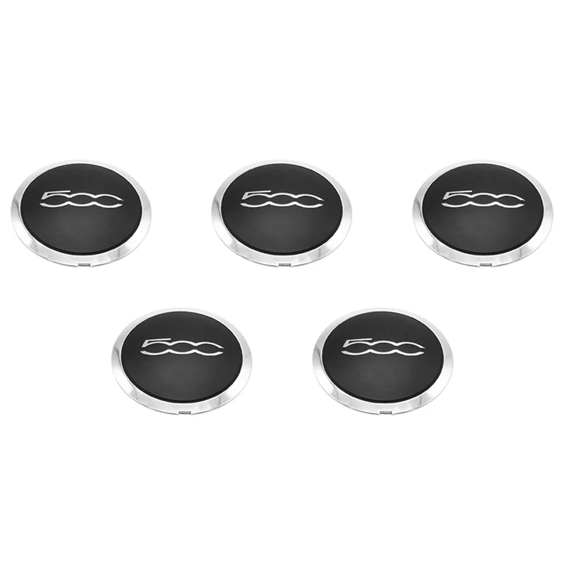 

5Pcs 133Mm Hubcap For Fiat 500 Wheels Centre Hub Caps 68078419AC 68078421AC Dust Cover 51884863 Silver