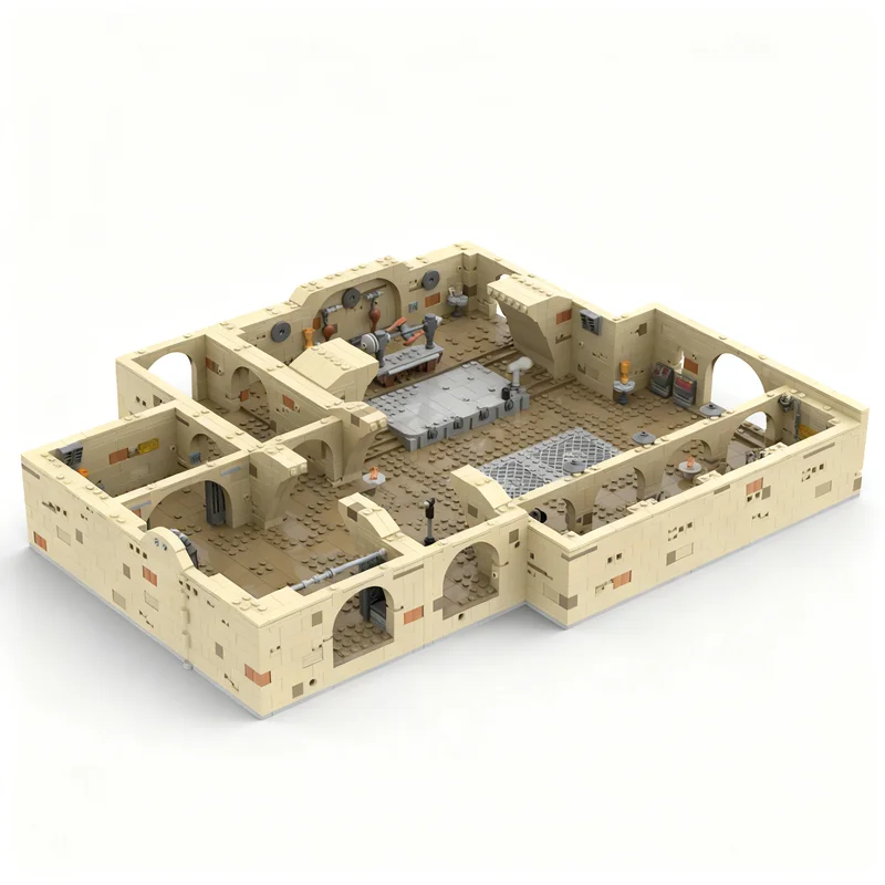 2740pcs MOC Star Battle MBS Jabba's Palace Model Christmas Gift Creative Home Decoration And For Lovers Craft