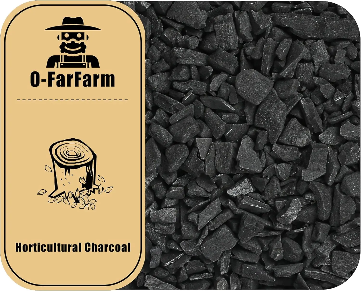 

Premium Horticultural Charcoal for Potted Plants, Orchids & Terrariums - 2 QT Soil Amendment