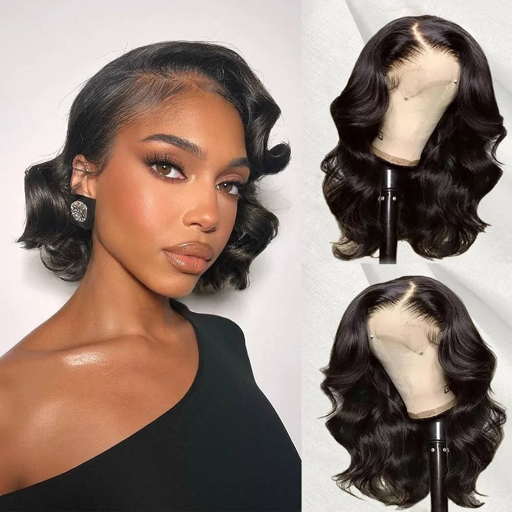 

13x6 Body Wave Lace Front Wigs Human Hair 200 Density HD Transparent Lace Frontal Wigs Human Hair