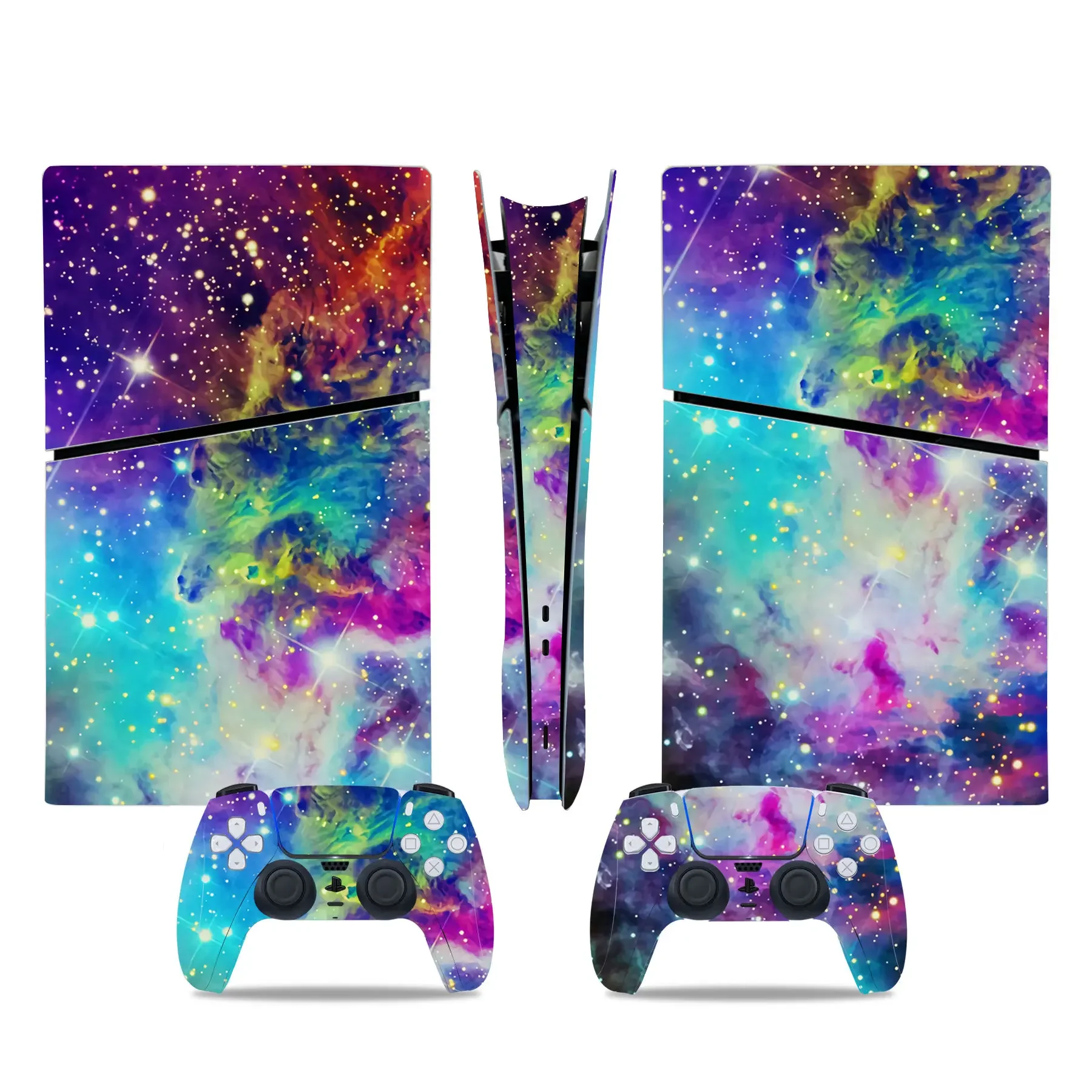 สำหรับ PS5สติกเกอร์ติดผิวแบบดิจิตอลแบบบางสติ๊กเกอร์ติดผิวไวนิลเต็มตัวสำหรับคอนโซลและคอนโทรลเลอร์รุ่นดิจิทัล PS5