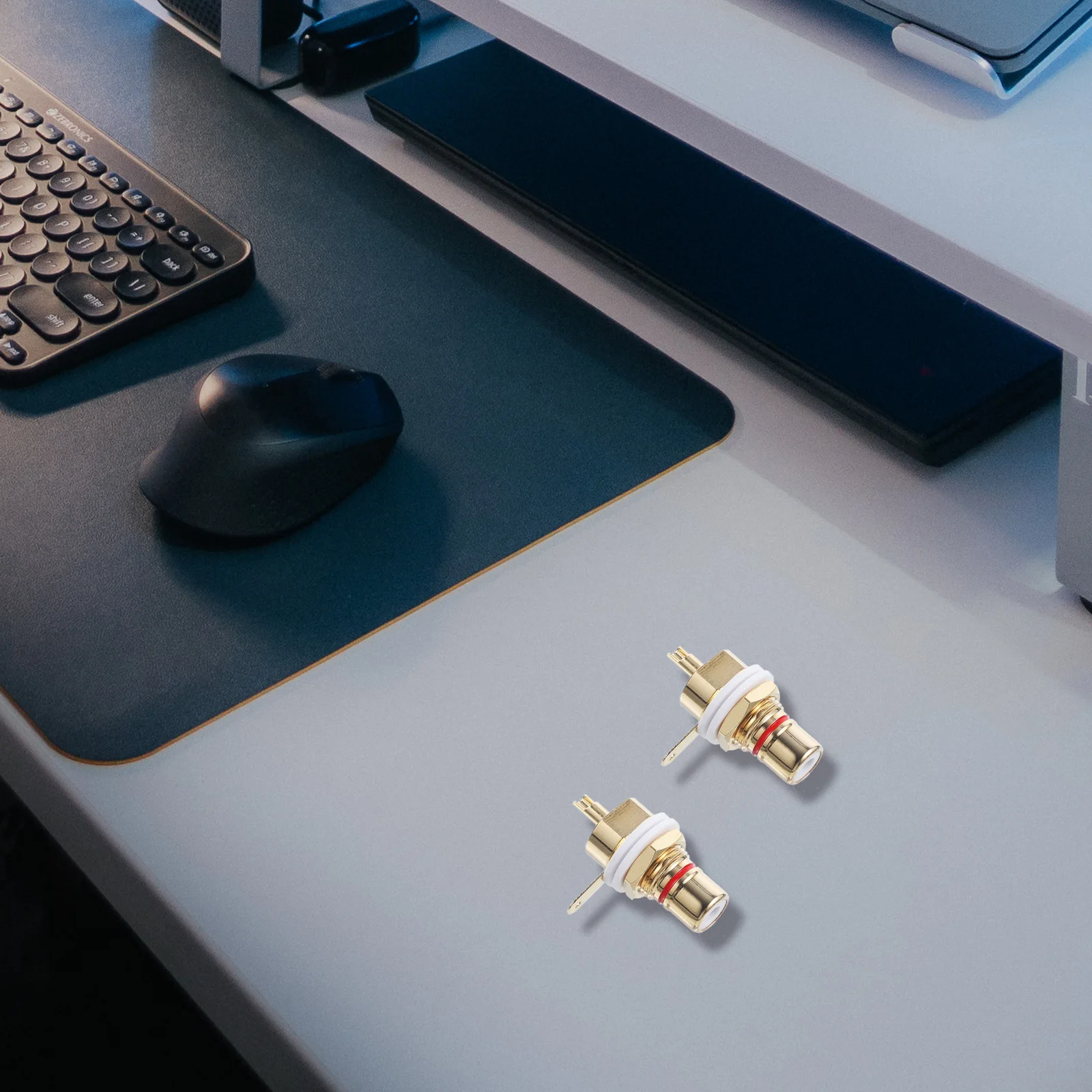 

2pcs Female Socket Pure Copper Gold Plated For Amplifier Audio Terminal Panel Mount Adapter Chassis Connector