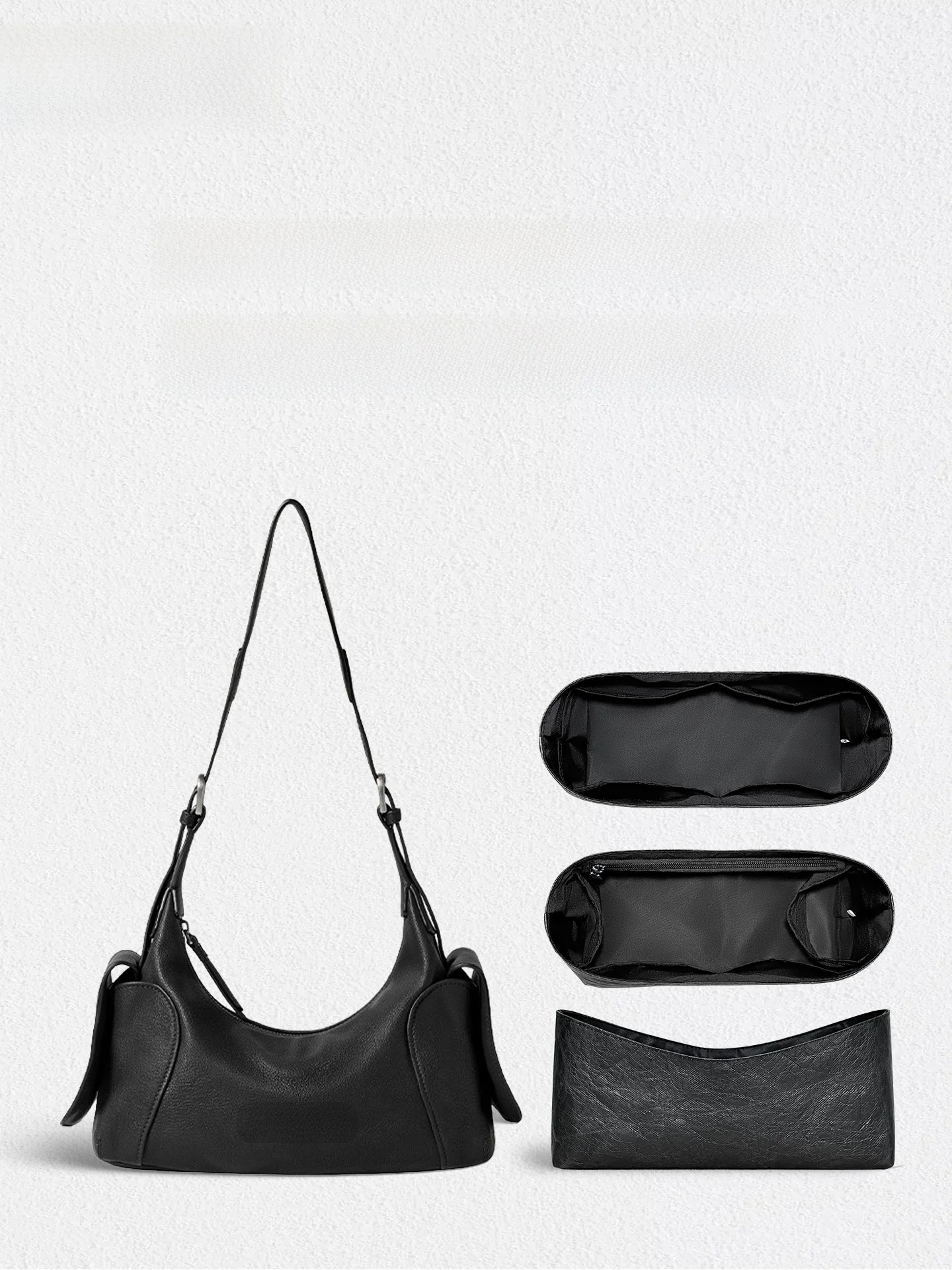 軽量トーストパターン収納バッグジッパー整理バッグデュポン紙インナーライナーユニバーサルバッグ女性用アクセサリー