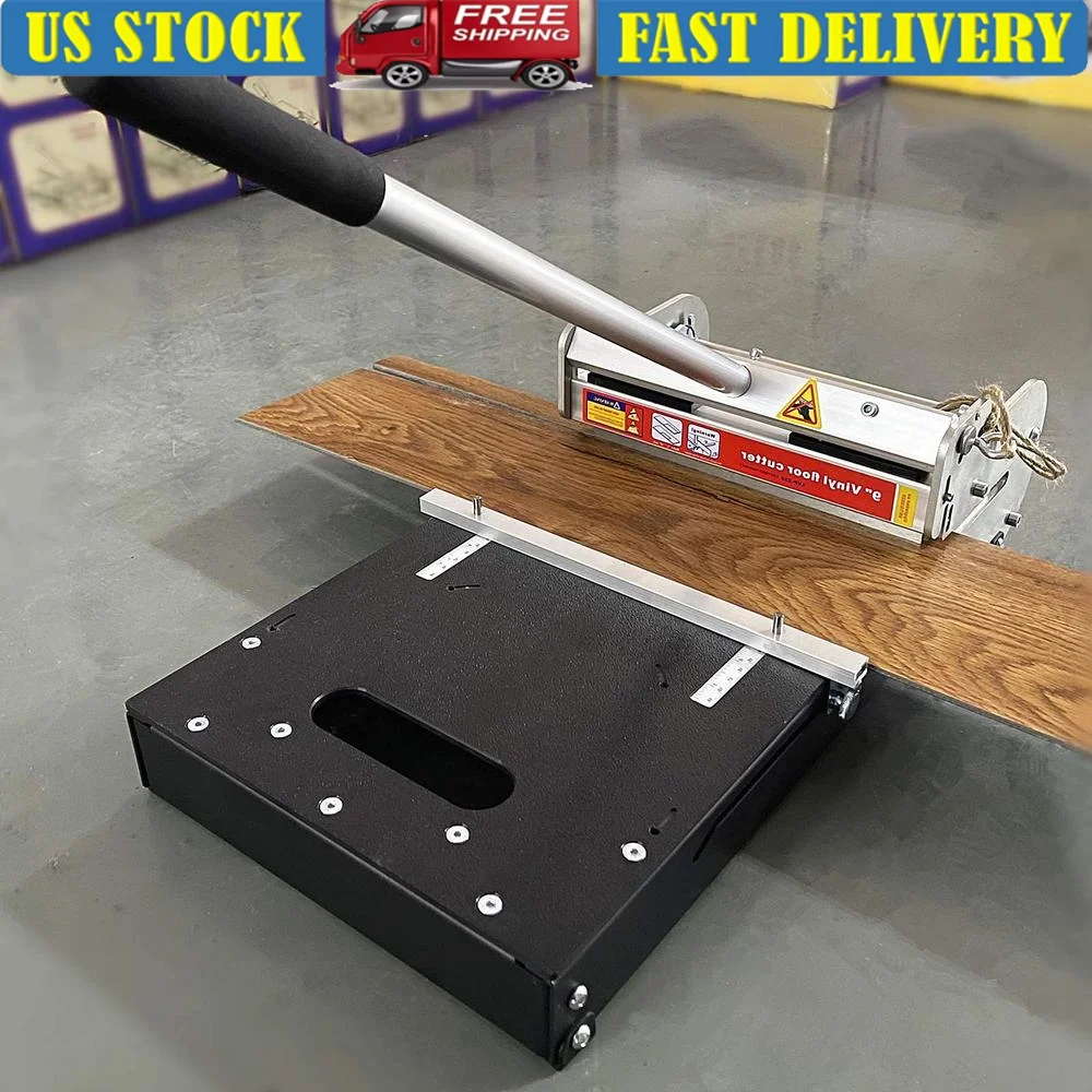 قاطع ألواح الفينيل 8.8 بوصة Pro LVP SPC RVP LVT VCT PVC WPC قاسية صلبة زاوية القطع الترجحية قياس دقيق