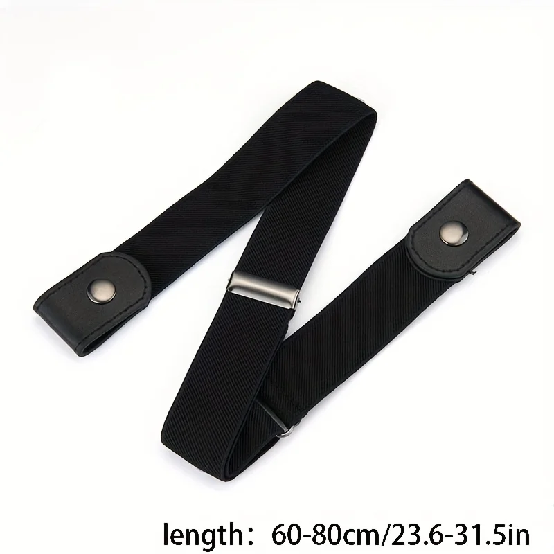 1/2/4Pcs Adjustable Elastic Invisible Waist Belt Buckle Free for Unisex Jeans Casual Comfortable Durable Non Slip Easy Wear