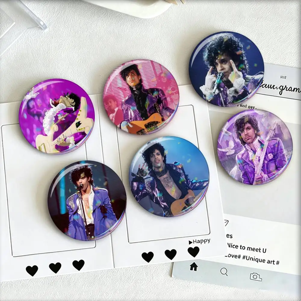 Purple Rain P-Prince   Badge 25 32 44 58 75 mm Round Fans Collect Friends Gifts Brooch Souvenir