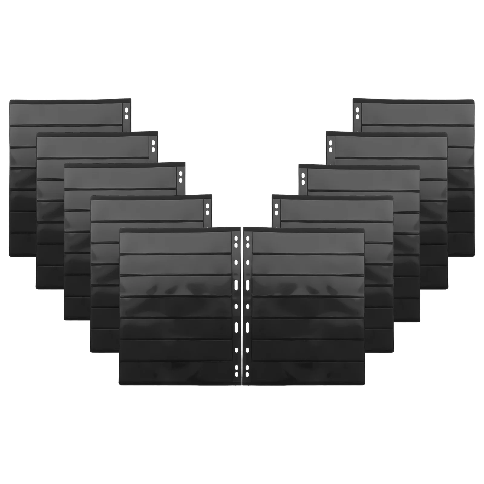 10 أوراق أكياس تخزين الطوابع، منظم ألبوم ختم أوراق الشجر الشفافة المقتنيات لحامل العملات المعدنية