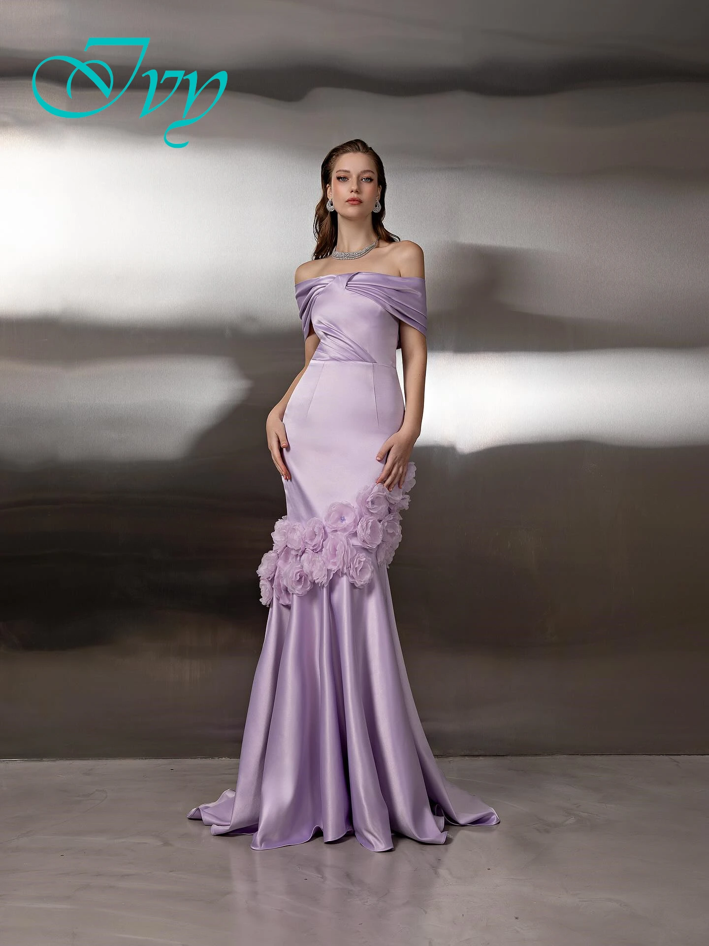 Robe de soirée de forme sirène, personnalisée, élégante, avec traîne de balayage, Simple, robes de bal de luxe, fleurs, col bateau, robes d'occasion spéciale