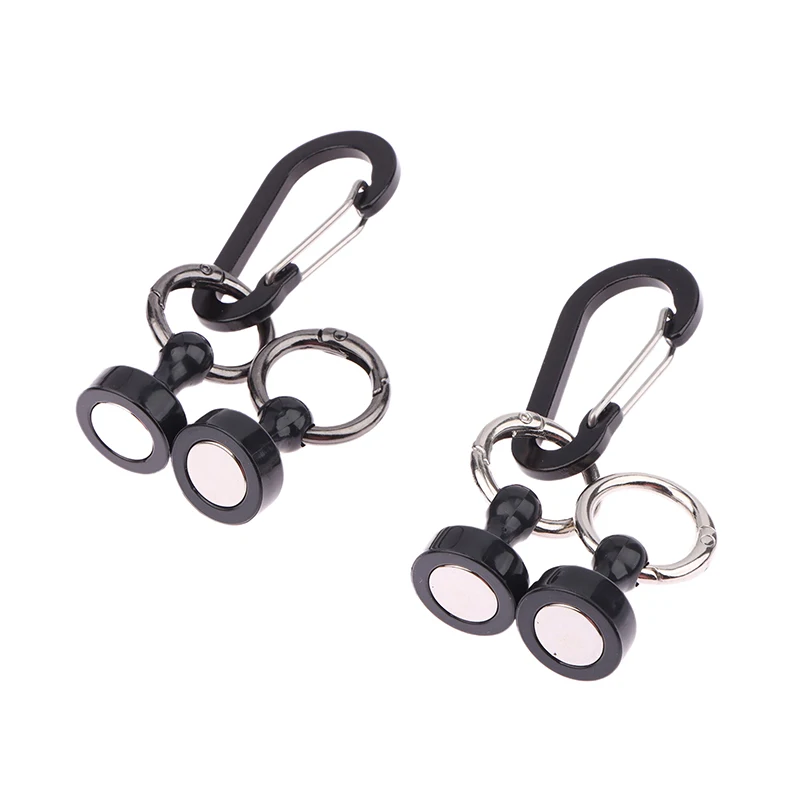 2pcs Fishing Hanging Buckle Magnetic Buckle Fast Hanging Buckle Wireless Lost Rope Metal Strong Magnetic Force Mountaineering