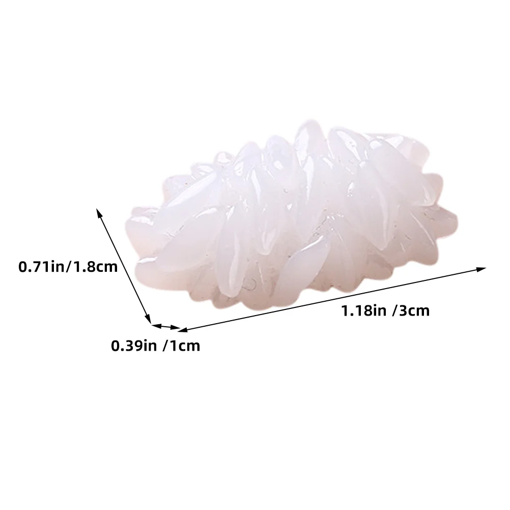 24 قطعة دعامة محاكاة طعام مزيف نابض بالحياة لعرض المطبخ أداة تعليمية دعامة أرز نابض بالحياة دعائم تصوير الطعام #4