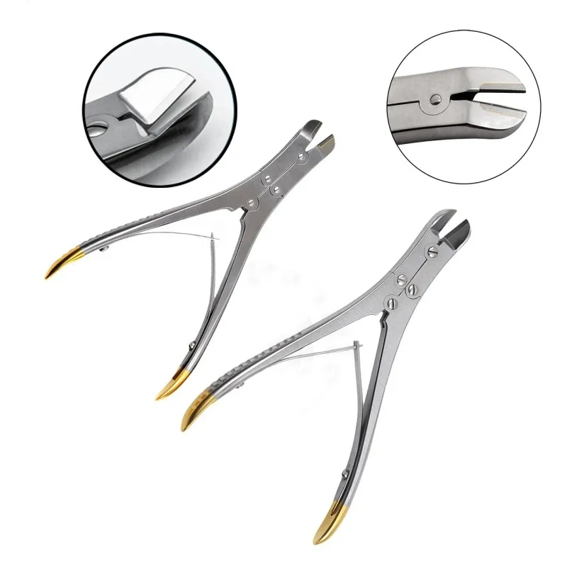 

Bone Bevel Shears Scissors Double Jointed Wire Scissors Orthopedic Cable Shears Veterinary Orthopedic Instruments