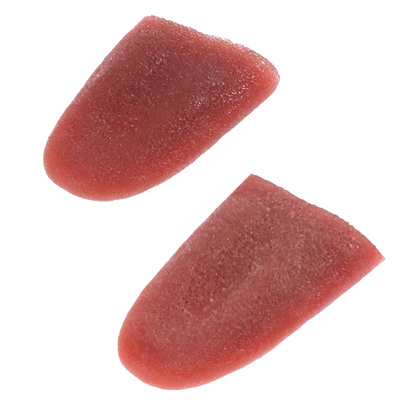 2PCS Fake Tongue Jokes Prank Halloween Magicians Prop Stretchable Realistic Tongue Celebration Party Supplies