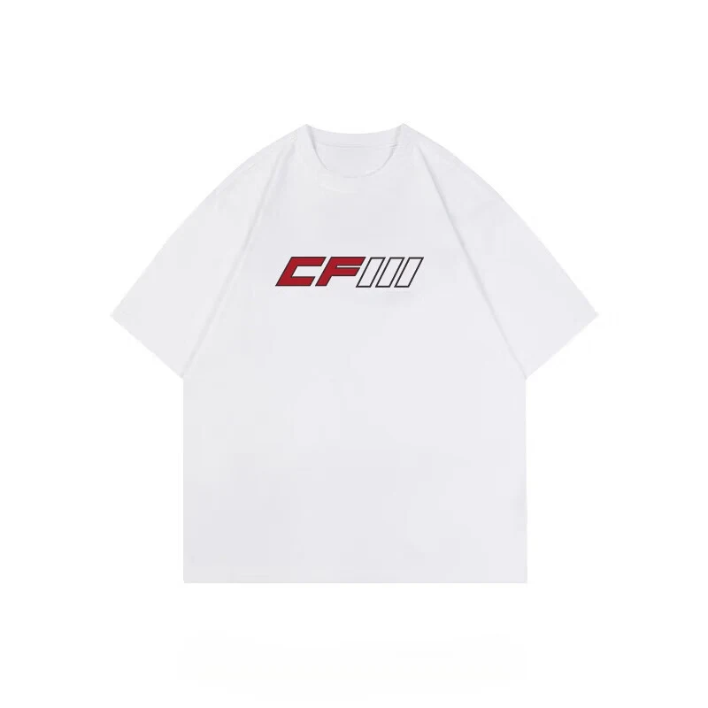 

2025 new pure cotton short sleeved T-shirt for men and women summer American trend loose sleeved top pure cotton