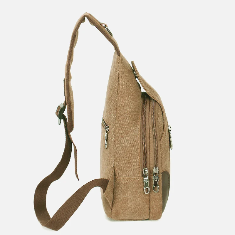 Ruil-Bolso de hombro para hombre, bandolera de lona, informal, militar, de viaje